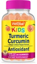 VelJa Turmeric Curcumin med svart pepper gummier for barn - Naturlig immun støtte, felles og muskel helse, digestiv helse og hjernefunksjon - ikke-GMO, Vegan, Glutenfri - 60 greve