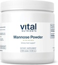 Vital næringsstoffer Mannose pulver 100g | Vegansk D-Mannose Supplement for urinveistrakter og blender støtte | Gluten, Dairy, Soja Gratis | Ikke-GMO | 50 serveringer