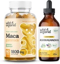Wild & Organic Maca Root Gummies & Ashwagandha Tinktur 4 fl oz