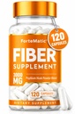USAs mest fiberrik kosttilskudd 120 kapsler Mega Dosis 3000mg blanding Psyllium Husk, Aloe Vera, Chia Seed & Flaksfrø pulver Gut Helse, Stivelse