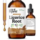 Wild & Organic Licorise Tinktur - Digestiv støtte - ren lakrits Root Extract Drops - Glycyrriza Glabra - Vegansk, Sukker og alkoholfrit Supplement - 2 fl oz