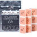 Laki Naturals Passion Patch for menn (Pack of 15) - Støtter sirkulasjon, vitalitet, vigour og energi med naturlige ingredienser - ikke-habitforming, tidsbelastede menns helse wellness patches