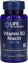 Livsforlengelse Vitamin B3 Niacin, 500 Milligram, 100 kapsler