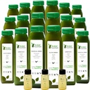 5 dagers grønn juice renser av rå fontenen, alle naturlige rå, vegansk detox, kalde presset juice, 30 flasker 12oz, 3 Ginger Shots