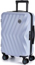 BAGSMART bære på bagasje 22x14x9 Airline godkjent, PC Hardside Suitcase, 20 tommers barriere med spinnhjul, reise bagasje lettvektsrulling tilbehør for menn kvinner (Purple)