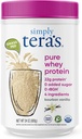 Bare tera ren Whey protein pulver - Grass Fed Vanilla Whey Protein pulver, ren, laget uten kunstige søtningsmidler, ikke-GMO, Kosher, rBGH-fri, soya-fri - 24 Oz