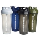 Smartshake Lite 4-Pack Protein Shaker Flaske 800 ml | 27 oz - Leakproof Skrue-on Lid - BPA Gratis – Unisex - Mist Gray, Army Green, Black, Navy Blå