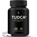 ManusX TUDCA + 1000mg Bile Salts Liver Support Supplement, lever og galleblære Cleanse Supplement - Vegan, ikke GMO - USA Laget lett å svelge kapsler - Tauroursodeoksylsyre Supplements