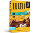 FULFIL Protein Snack Bars, 6 sjokolade peanut og karamel og 6 sjokolade saltet karamell, 15g protein, Pantry stifter, 12 greve