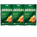Halls Forsvar Vitamin C Drops Assortert Citrus - 30 ct, Pakke med 3