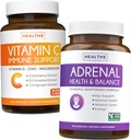 Bundle of Adrenal Support & Vitamin-C Immune Support - Adrenal-C Immunity Bundle - Adrenal Support & Cortisol Manager (Non-GMO) & C-vitamin Immune Support (Non-GMO) Immune System Booster Supplement