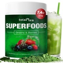 Total te Grønn pulver for energi og digestiv helse med gurkemeie, Amla pulver og vitamin C - 30 serveringer
