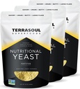 Terrasoul Superfoods Premium Ernæringsmiddel Yeast Flakes, 3 Lbs (Pack of 3), Forsterket, Savory Superfood for Vegan Cheese, Sesonging og Plantebasert Protein Boost