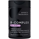 Idrettsforskning® Vitamin B-kompleks - Fullspektrum av B-vitaminer med metylert B12 & Folat - Glutenfri · Plantebasert · Ikke-GMO · Veganvennlig formel - 120 Veggie Softgels