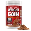 Naturade - All naturlig vekt gevinst drikk Mix - Glutenfri, Delicious smak, 1600 kalorier per servering - Mass Gainer w / Carbohydrater & Protein - sjokolade, 20,3 Ounce (12 serveringer).
