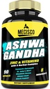 8in1 Organic Ashwagandha Supplements for menn & kvinner 3 måneders forsyning - 5640mg med sink, vitaminD, gurkemeie, St John's Wort, Rhodiola Rosea, & mer - Støtte Kropp, Immun, Mood & Styrke - 90 Antall