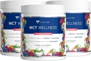 Gundry MD MCT wellness pulver for å støtte energi, keton produksjon og hjerne helse, ketovennlig, sukkerfri (90 dagers forsyning, vannmelon sitronade)