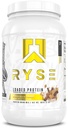RYSE lastet proteinpulver - kanel Toast - 25g Whey Protein Isolat & Konsentrasjon med prebiotiske Fiber & MCT - lav carb, lav sukker, digestiv-vennlig - 27 serveringer / 2 lb Tub