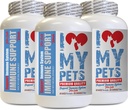 Jeg elsker MIN PETS LLC immunsystem for katter - CAT Immune Support - Booster - Sunn Supplement - katt Allergy Chews - 180 behandlinger (3 flasker)