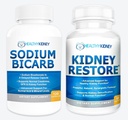 Nyregjenoppretting og natrium Bikarb 2 Pack Nyre Renser Naturlig Supplement Natrium Bikarbonat Buffersyre naturlig