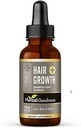 Håret vekst Plus 1oz - Bamboo hår produkt for kvinner og menn for hårvekst med kollagen kosttilskudd, keratin - hår hud og negle vitaminer for alle hårtyper -1 flaske