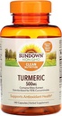 Sundown Turmeric Supplement, 500 mg, støtter antioksidant helse, 140 kapsler