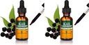 Herb Pharm Certified Organic Black Elderberry Liquid Extract for immunsystem støtte, Organic Cane alkohol, 1 Oz (pakke på 2)