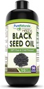 Pure Naturals Svart Seed Oil Supplement | 16 Oz | 5 G Per Serving | 96 Serveringer per flaske | Ikke-GMO | Glutenfri |