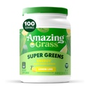 Amazing Grass Grønn Superfood Energi: Super Greens Powder & Plant Basert Kaffe med grønn te, Beet Root Powder & Flax frø, sitron lime, 100 serveringer (Packaging May Vary)