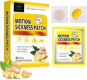 Bevegelsessyke patchs for Cruise, Ikke Drowsy Sea Sygdom Patchs for båt, bil og fly, Vanntett bil bevegelsessyke Patch med Ginger Extract for reise, 20 greve