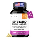 Sandhu's Resveratrol med Berberine for Gut Health | Digestiv kosttilskudd for kvinner og menn | Grønn te, stjerne Anise, DGL, Grape frø ekstrakt & Quercetin | Eases Bloating | 60 kapsler (pakke av 1)