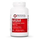 Protokoll MSM Biotilgjengelig svovel - 1000mg - Støtter felles helse og sunne hår, hud og negler* - Vegansk & ikke-GMO - 180 Vegkapsler