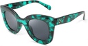 FEISEDY Retro Oversized Square Horn Solbriller Semi Cat Eye Butterfly Glass Stor tykkelse B2572