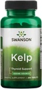 Swanson Premium Merke Kelp - Naturlig Iodine Kilde Støtter Thyroid helse - Mineral Supplement w/Iodine Kilde Standardisert 0,4% - (250 tabletter, 225mcg Hver)