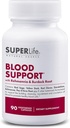 Blodstøtte - med Rehmannia, Dandelion, Rød Clover, Burdock Yellow Dock, Echinacea & Pau D'Arco | fremmer bygging, rensing, nourishment og sirkulasjon av blod | Supplement - 90 kapsler