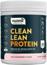 Nuzest - Pea Protein Powder - Clean Lean Protein, Premium Vegan Plant Basert Protein Powder, Dairy Free, Glutenfri, GMO Free, Protein Shake (1,1 Pound (Pack of 1), Wild Strawberry)