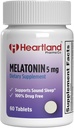 Melatonin 5 mg |Sleep Aid Piller | Naturlig søvn støtte | 100% Drug Free Sleep Aid Supplement | Ikke-Habit Forming | USA Produsert | 60 Count