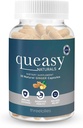 Tre Lollies Queasy Naturals Ginger Capsules - Ikke-Drowsy Needlease Relief Supplement - Motion Sykepleie Forebygging og kvalme Relief Under Chemoterapi - 1000 mg Ginger Root - 30 Caps