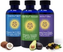 Alt-Naturlig Edible Olier, 4oz prøvesett med ren C60 ESS60, immun støtte og felles støtte Supplement med Olive Olje, Avocado olje og MCT kokosolje, sett på 3, 4 oz