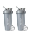 BlenderBottle Classic Shaker Flaske Perfekt til proteinshake og pre trening, 28-Ounce (2 pakke), Pebble Grey