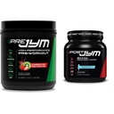 JYM Supplement Science PRE JYM 30 Servings - Strawberry Kiwi & Post-Workout med BCAA, Glutamin, Kreatin HCL, Beta-Alanine og mer, Blue Arctic Freeze, 30 Tjenester, 22 Oz