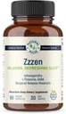 Zzzen, avslappende forfriskende søvn, lindrer stress og forbedrer humør, L-theanin, Ashwagandha, GABA, Melatonin med botanisk blanding, ikke-GMO, søvnhjelp og tillegg for voksne, 60 Caps
