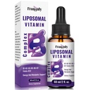 Liposomal vitamin B kompleks flytende sublingual B-vitaminer Supplement for kvinner Forbedret absorpsjon Metylert B12,B1, B2, B3, B5, B6, Folat, Biotin for energi og immun støtte-2.0 oz