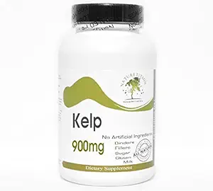 Kelp 900mg ~ 180 Kapsler - Ingen tilsetningsmidler ~ Naturlig kosttilskudd