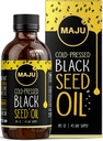 MAJU Black Seed Oil - 3 ganger Thymoquinon, kaldpresset, 100% tyrkisk svart cuminfrøolje, flytende ren svartfrøolje, glassflaske, 8 oz