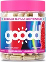 Goood immunitetsforsterker for voksne - vitamin C med sink og Quercetin kosttilskudd for immunforsvarsstøtte - eldrebærtilskudd for immunforsterkning - Ikke-allergisk Glutenfri ikke-GMO immunforsterker
