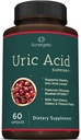 Sunergetic Premium Uric Acid Support Supplement – Uric Acid Cleanse & Njure støtte – Inkluderer Tart Cherry, Chanca Piedra, Celery Extract & Turmeric - 60 Kapsler