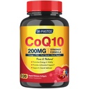 CoQ10 200mg Softgels med vitamin E & Omega 3-6 -9 & PQQ - høy absorpsjon Coenzym Q10 med Bioperine | Maksimal antioksidant | hjertestøtte og cellulære energiproduksjonstillegg | 120 Serveringer