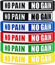 Ingen smerte Ingen gevinst Wristbands Motivasjonell bulk Inspirasjonell Silikon Fitness armbånd Stretch Unisex Sport Wristbands for Tenåringer Menn Kvinner