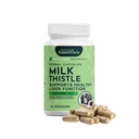 Dyr Essentials Melk Thistle for hunder og katter - Liver Support, Melk Thistle 150mg, Silymarin, Liver Supplement, Herbal Capsules, Organic Human Grade Urter, Veterinær Anbefalt - 30 Teller